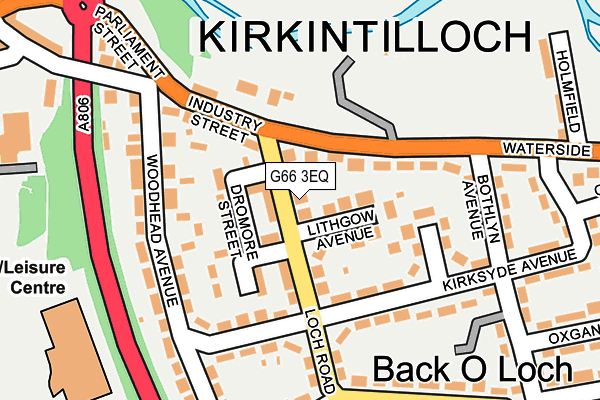 G66 3EQ map - OS OpenMap – Local (Ordnance Survey)