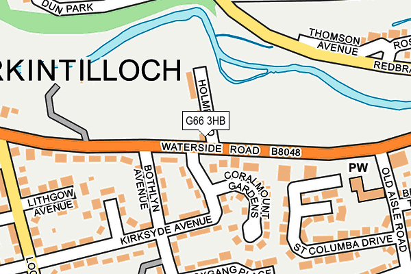 G66 3HB map - OS OpenMap – Local (Ordnance Survey)