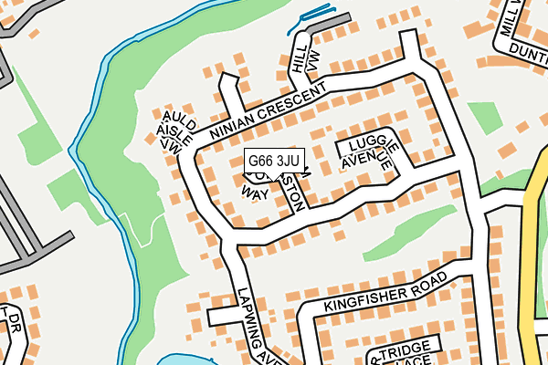 G66 3JU map - OS OpenMap – Local (Ordnance Survey)