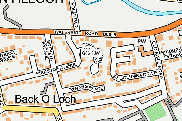 G66 3JW map - OS OpenMap – Local (Ordnance Survey) G66 3JW map - OS OpenMap – Local (Ordnance Survey)