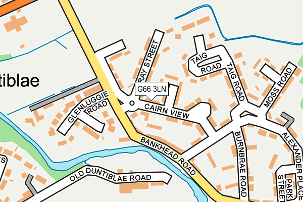 G66 3LN map - OS OpenMap – Local (Ordnance Survey) G66 3LN map - OS OpenMap – Local (Ordnance Survey)