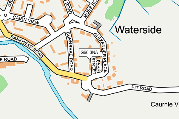 G66 3NA map - OS OpenMap – Local (Ordnance Survey)