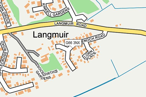 G66 3NX map - OS OpenMap – Local (Ordnance Survey)