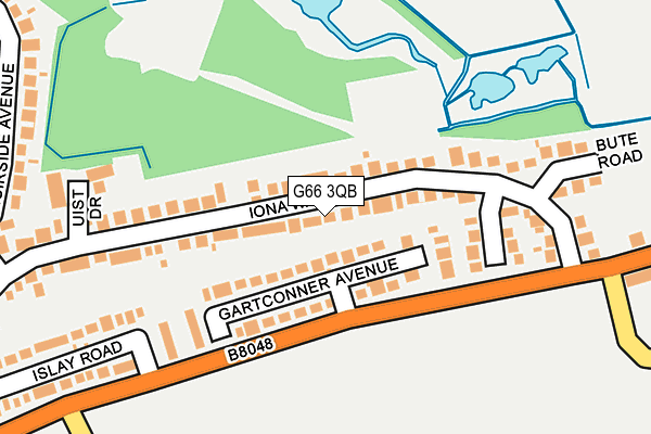 G66 3QB map - OS OpenMap – Local (Ordnance Survey)