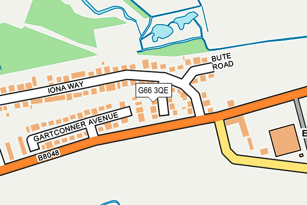 G66 3QE map - OS OpenMap – Local (Ordnance Survey)