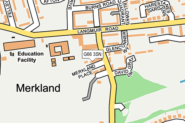 G66 3SN map - OS OpenMap – Local (Ordnance Survey) G66 3SN map - OS OpenMap – Local (Ordnance Survey)