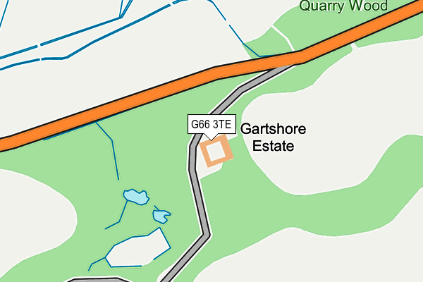 G66 3TE map - OS OpenMap – Local (Ordnance Survey)