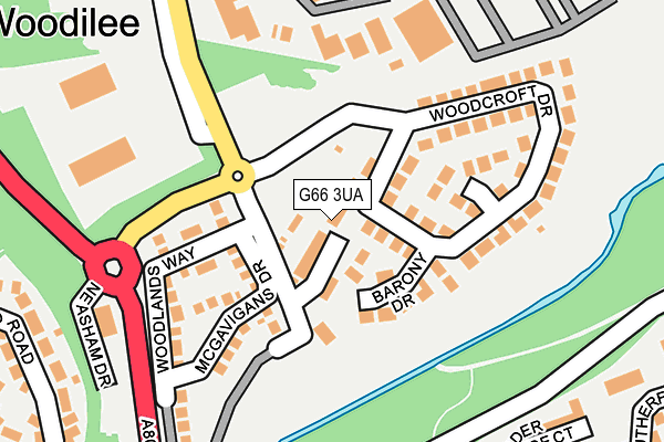 G66 3UA map - OS OpenMap – Local (Ordnance Survey) G66 3UA map - OS OpenMap – Local (Ordnance Survey)