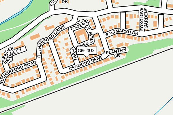 G66 3UX map - OS OpenMap – Local (Ordnance Survey) G66 3UX map - OS OpenMap – Local (Ordnance Survey)
