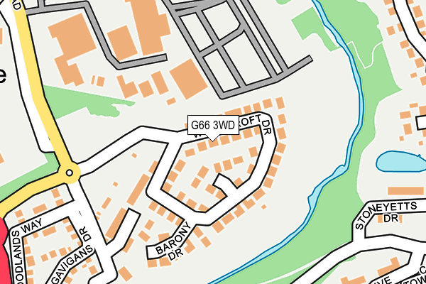 G66 3WD map - OS OpenMap – Local (Ordnance Survey)