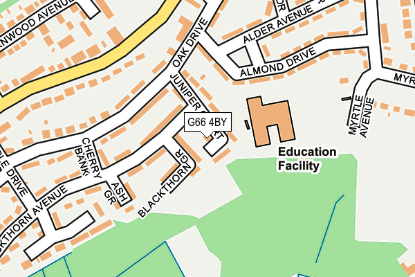 G66 4BY map - OS OpenMap – Local (Ordnance Survey)