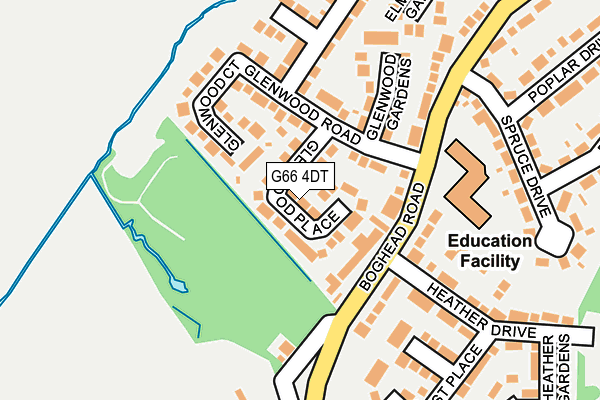G66 4DT map - OS OpenMap – Local (Ordnance Survey) G66 4DT map - OS OpenMap – Local (Ordnance Survey)