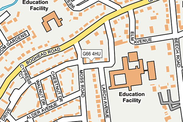 G66 4HU map - OS OpenMap – Local (Ordnance Survey)