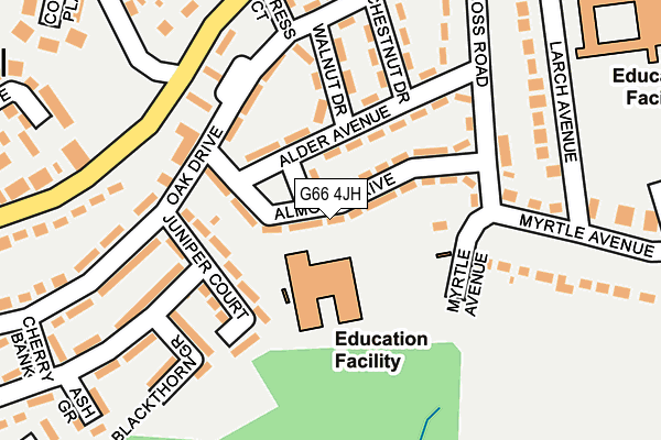 G66 4JH map - OS OpenMap – Local (Ordnance Survey) G66 4JH map - OS OpenMap – Local (Ordnance Survey)