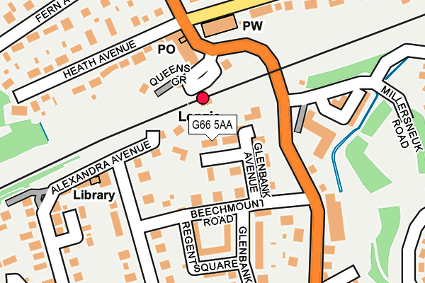 G66 5AA map - OS OpenMap – Local (Ordnance Survey) G66 5AA map - OS OpenMap – Local (Ordnance Survey)