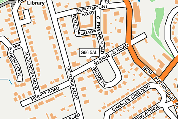 G66 5AL map - OS OpenMap – Local (Ordnance Survey) G66 5AL map - OS OpenMap – Local (Ordnance Survey)