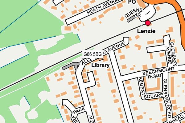 G66 5BG map - OS OpenMap – Local (Ordnance Survey)