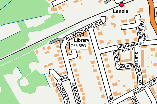 G66 5BQ map - OS OpenMap – Local (Ordnance Survey)