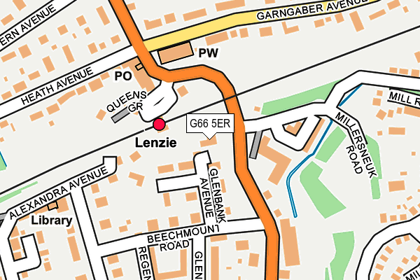 G66 5ER map - OS OpenMap – Local (Ordnance Survey)