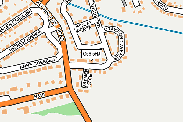 G66 5HJ map - OS OpenMap – Local (Ordnance Survey) G66 5HJ map - OS OpenMap – Local (Ordnance Survey)