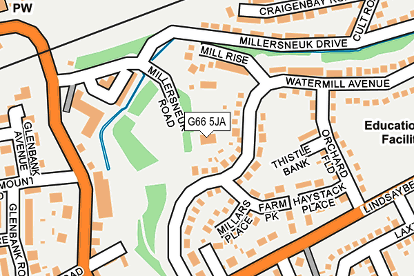 G66 5JA map - OS OpenMap – Local (Ordnance Survey) G66 5JA map - OS OpenMap – Local (Ordnance Survey)