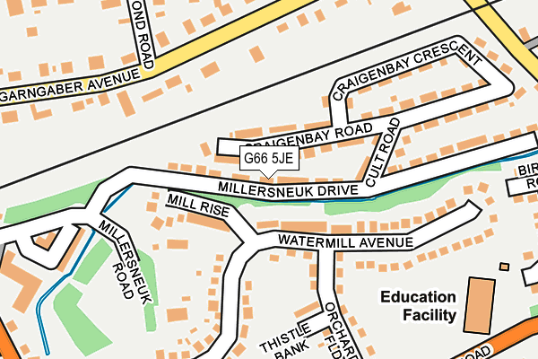 G66 5JE map - OS OpenMap – Local (Ordnance Survey) G66 5JE map - OS OpenMap – Local (Ordnance Survey)