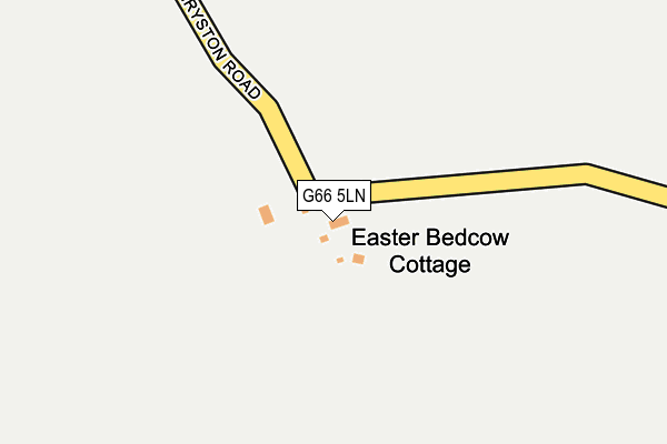 G66 5LN map - OS OpenMap – Local (Ordnance Survey)