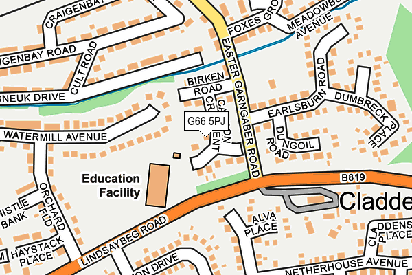 G66 5PJ map - OS OpenMap – Local (Ordnance Survey) G66 5PJ map - OS OpenMap – Local (Ordnance Survey)