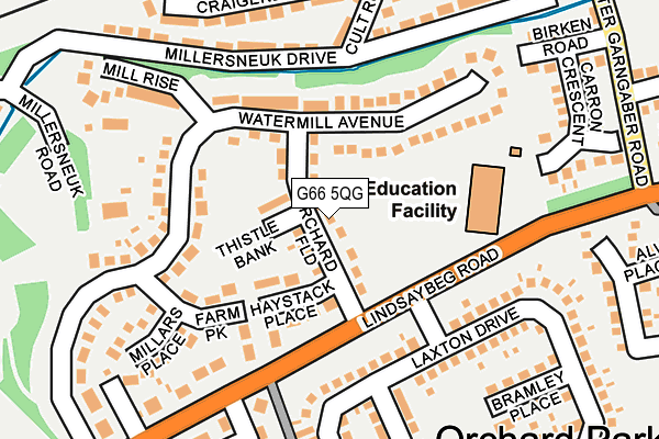 G66 5QG map - OS OpenMap – Local (Ordnance Survey)
