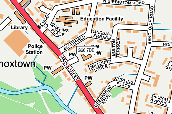 G66 7DE map - OS OpenMap – Local (Ordnance Survey) G66 7DE map - OS OpenMap – Local (Ordnance Survey)