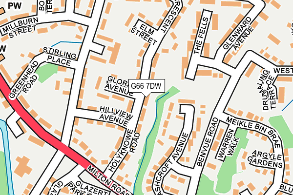 G66 7DW map - OS OpenMap – Local (Ordnance Survey) G66 7DW map - OS OpenMap – Local (Ordnance Survey)