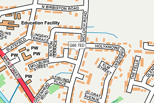 G66 7ED map - OS OpenMap – Local (Ordnance Survey) G66 7ED map - OS OpenMap – Local (Ordnance Survey)