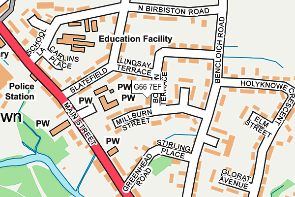 G66 7EF map - OS OpenMap – Local (Ordnance Survey) G66 7EF map - OS OpenMap – Local (Ordnance Survey)