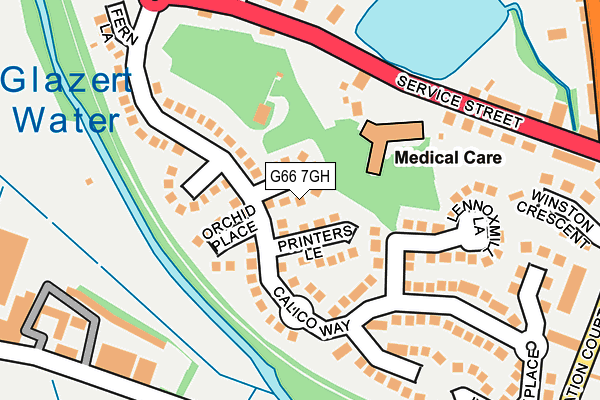 G66 7GH map - OS OpenMap – Local (Ordnance Survey)
