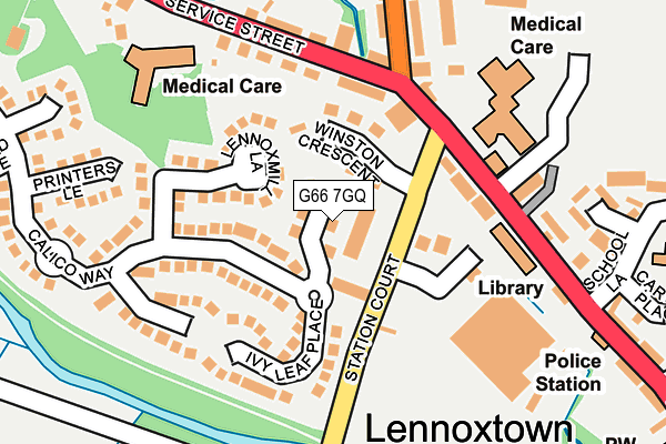 G66 7GQ map - OS OpenMap – Local (Ordnance Survey)