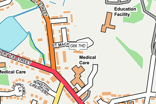 G66 7HD map - OS OpenMap – Local (Ordnance Survey) G66 7HD map - OS OpenMap – Local (Ordnance Survey)