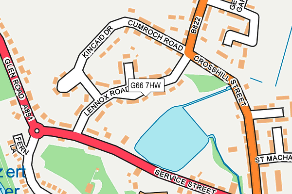 G66 7HW map - OS OpenMap – Local (Ordnance Survey) G66 7HW map - OS OpenMap – Local (Ordnance Survey)