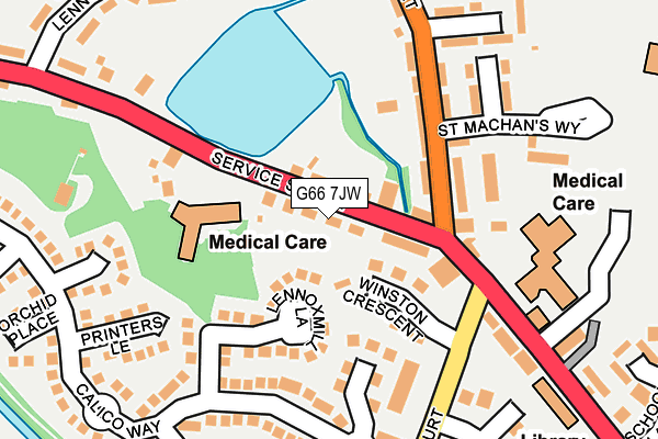 G66 7JW map - OS OpenMap – Local (Ordnance Survey) G66 7JW map - OS OpenMap – Local (Ordnance Survey)