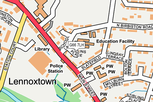 G66 7LH map - OS OpenMap – Local (Ordnance Survey)