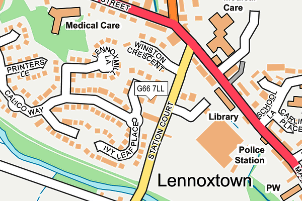 G66 7LL map - OS OpenMap – Local (Ordnance Survey) G66 7LL map - OS OpenMap – Local (Ordnance Survey)