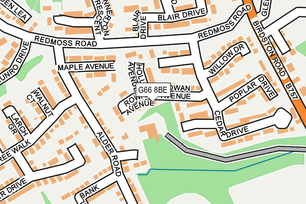 G66 8BE map - OS OpenMap – Local (Ordnance Survey) G66 8BE map - OS OpenMap – Local (Ordnance Survey)
