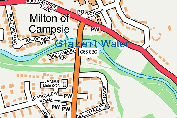 G66 8BG map - OS OpenMap – Local (Ordnance Survey) G66 8BG map - OS OpenMap – Local (Ordnance Survey)
