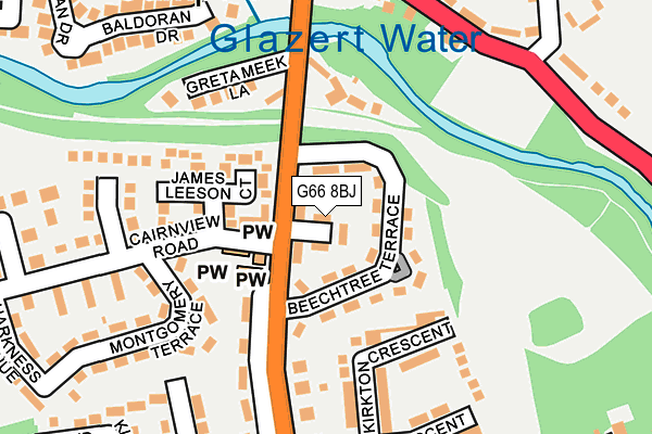 G66 8BJ map - OS OpenMap – Local (Ordnance Survey) G66 8BJ map - OS OpenMap – Local (Ordnance Survey)