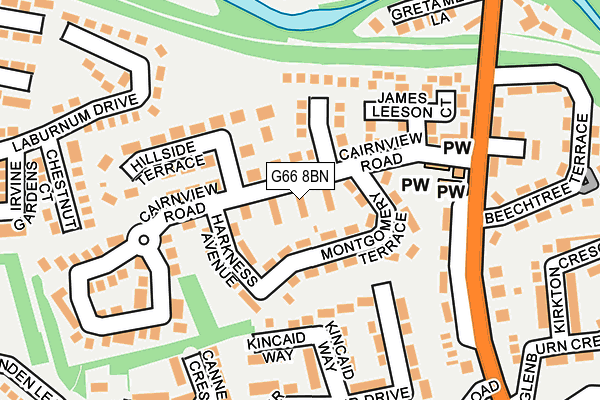 G66 8BN map - OS OpenMap – Local (Ordnance Survey) G66 8BN map - OS OpenMap – Local (Ordnance Survey)