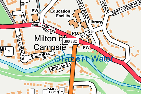 G66 8BQ map - OS OpenMap – Local (Ordnance Survey) G66 8BQ map - OS OpenMap – Local (Ordnance Survey)
