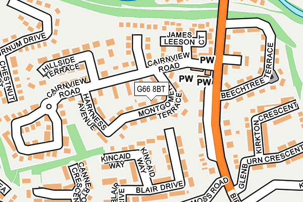 G66 8BT map - OS OpenMap – Local (Ordnance Survey) G66 8BT map - OS OpenMap – Local (Ordnance Survey)