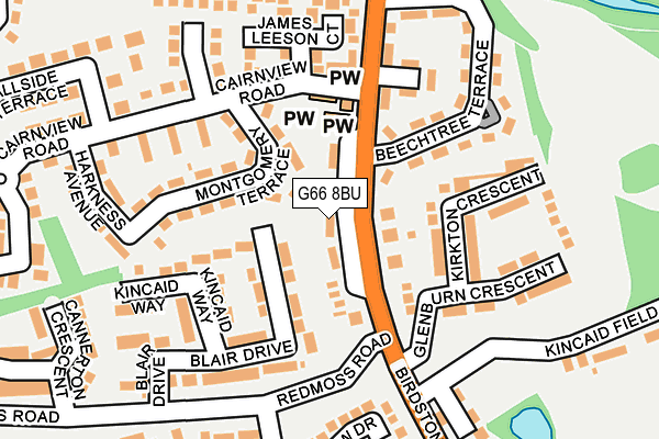 G66 8BU map - OS OpenMap – Local (Ordnance Survey) G66 8BU map - OS OpenMap – Local (Ordnance Survey)