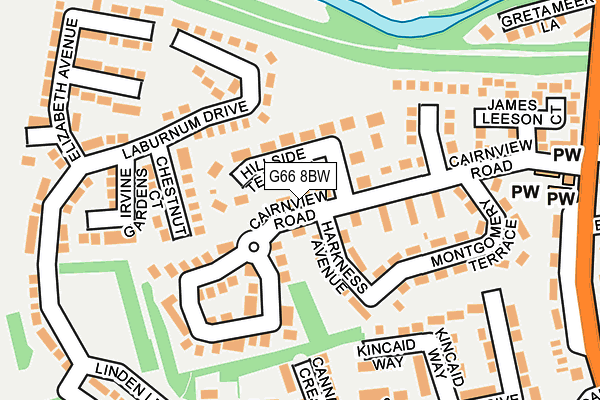 G66 8BW map - OS OpenMap – Local (Ordnance Survey) G66 8BW map - OS OpenMap – Local (Ordnance Survey)