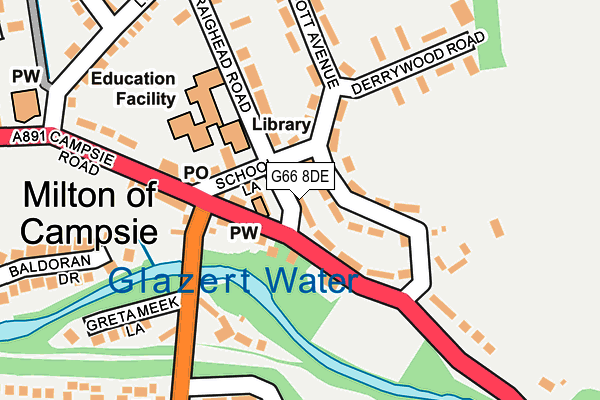 G66 8DE map - OS OpenMap – Local (Ordnance Survey) G66 8DE map - OS OpenMap – Local (Ordnance Survey)