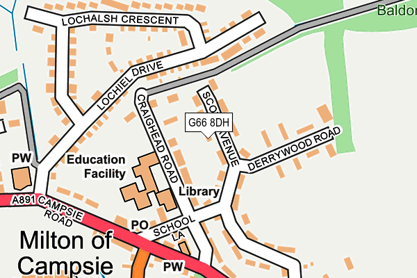 G66 8DH map - OS OpenMap – Local (Ordnance Survey) G66 8DH map - OS OpenMap – Local (Ordnance Survey)